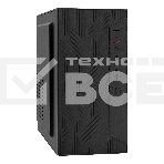Компьютерный корпус Minitower ExeGate BAA-303-UNS400 (mATX, БП UNS400 с вент. 12см, 2*USB, HD Audio, черный), фото6