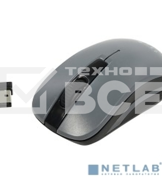 Мышь Oklick 445MW черный/серый оптическая (1200dpi) беспроводная USB (2but)