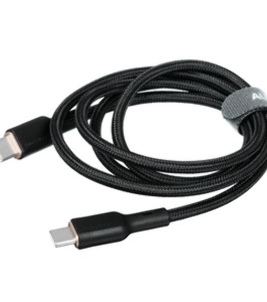 Кабель Aukey Nylon Braided 100w Kevlar 1m черный