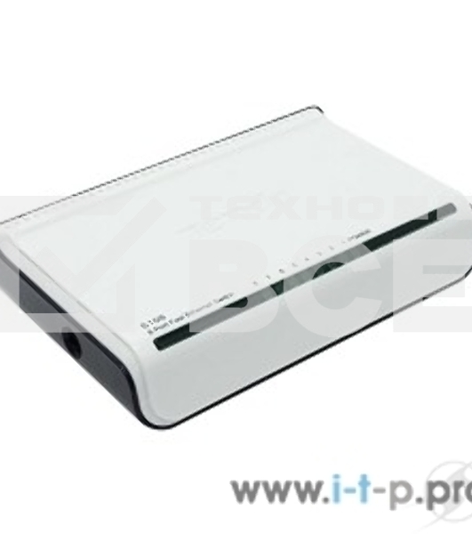 Настольный неуправляемый коммутатор TENDA S108 (mini), 8 портов Ethernet 10/100 Мбит/сек, пластиковый корпус