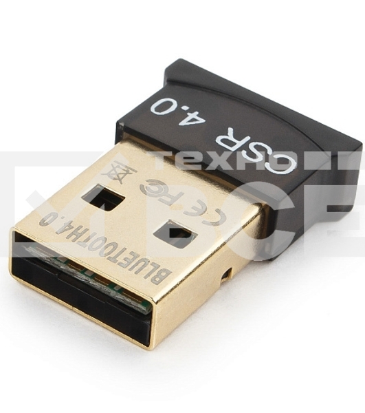 Адаптер Bluetooth Gembird, BTD-MINI5, ультратонкий корпус, v.4.0, 50 метров, до 24 Мбит/сек, USB
