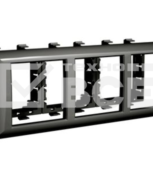 Рамка-суппорт 6мод. Avanti для In-liner Front черн. ДКС 4402916