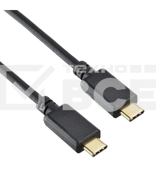 Кабель Buro PD15W USB Type-C (m) USB Type-C (m) 1м черный
