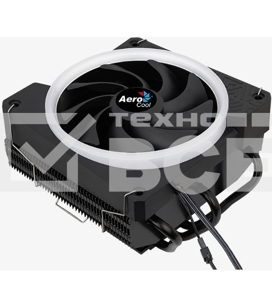 Кулер для процессора AeroCool/Formula Cylon 3H черный, 120 мм, алюминий, 1800 об/мин, 24.3 дБ, 4 pin, 125 Вт, 98 мм