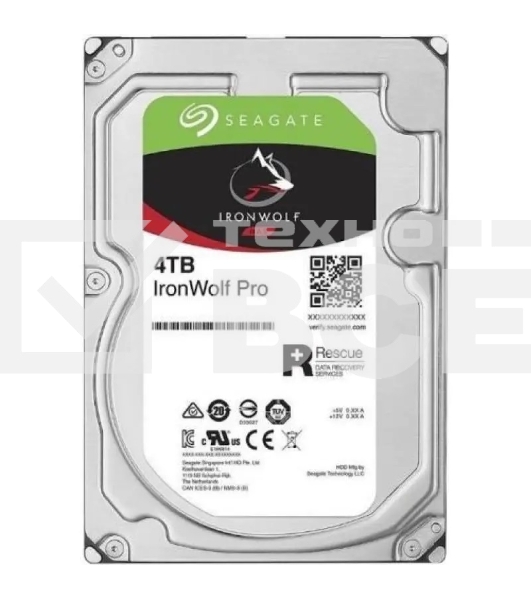 Жесткий диск Seagate Original SATA-III 4Tb ST4000NE001 NAS Ironwolf Pro (7200rpm) 256Mb 3.5