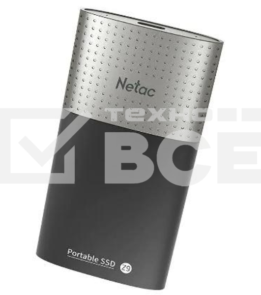 Внешний накопитель SSD Netac 250Gb Z SLIM (USB3.2, up to 520/480MBs, 100х29.5х9mm, Black)