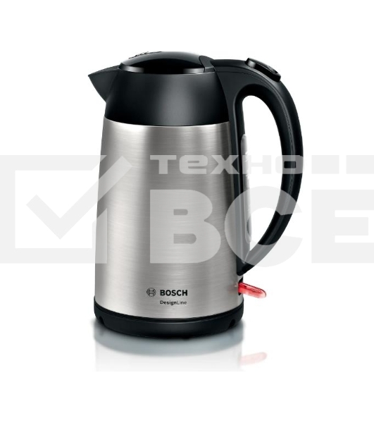 Чайник электрический Bosch TWK3P420 1.7л. 2400Вт черный (корпус: нержавеющая сталь)