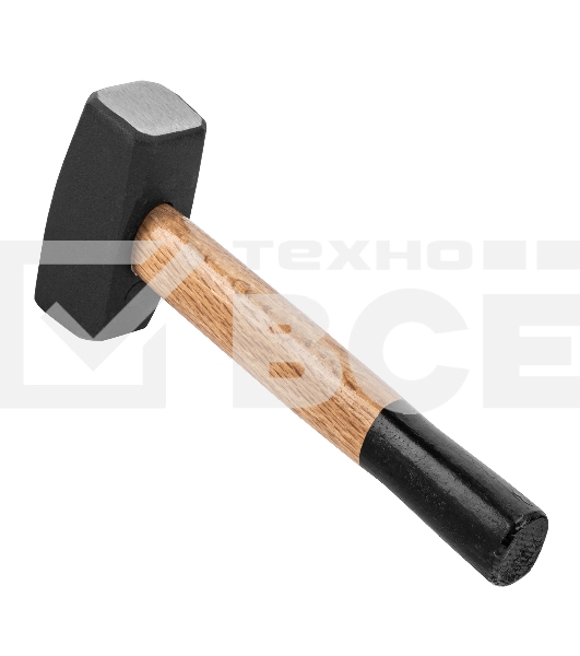 Кувалда Sparta 2000 г, кованая головка, деревянная двухцветная рукоятка