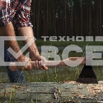 Топор кованный, в сборе, 890/1200 г, деревянное топорище, 500 мм, АО, (Ижевск) Россия, фото 1