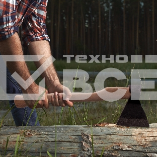 Топор кованный, в сборе, 890/1200 г, деревянное топорище, 500 мм, АО, (Ижевск) Россия