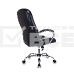Кресло руководителя Бюрократ T-898SL/BLACK черный, искусственная кожа, крестовина хром, фото5