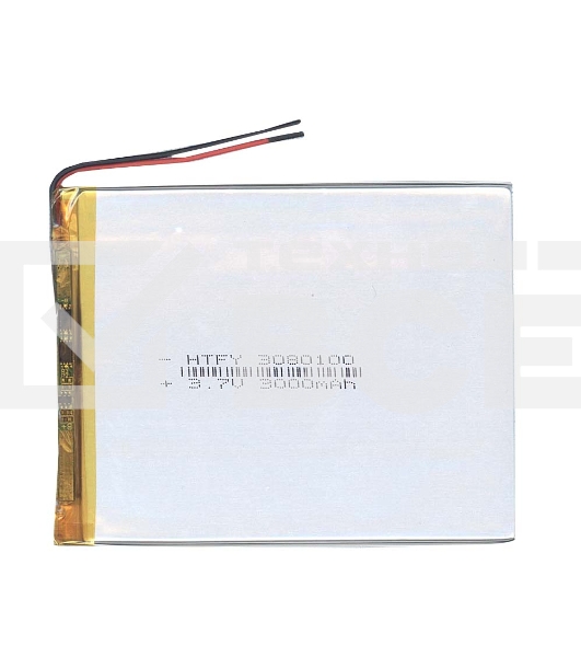 Аккумулятор Li-Pol (батарея) 3*80*100мм 2pin 3.7V/3000mAh