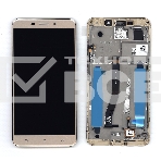 Дисплей для Asus ZenFone 3 Laser ZC551KL золотистый с рамкой, фото2