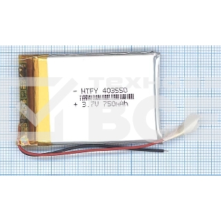 Аккумулятор Li-Pol (батарея) 4x35x50мм 2pin 3.7V/750mAh