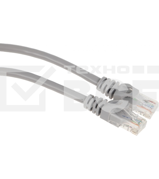 Патч-корд Premier NA102-UTP-C6-2M 10Гбит/с UTP 4 пары cat.6 CCA molded 2м серый RJ-45 (m)-RJ-45 (m)