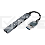 Разветвитель USB2.0 Gembird UHB-C203, 4xUSB2.0, кабель USB 10см, алюминий, пакет, фото4