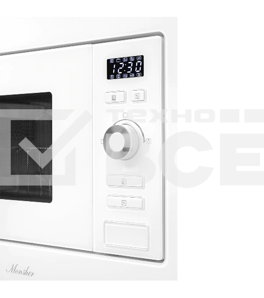 Встраиваемая микроволновая печь MMH 201 W 20 л, 800-1250 Вт, гриль, 8 программ, белый цвет