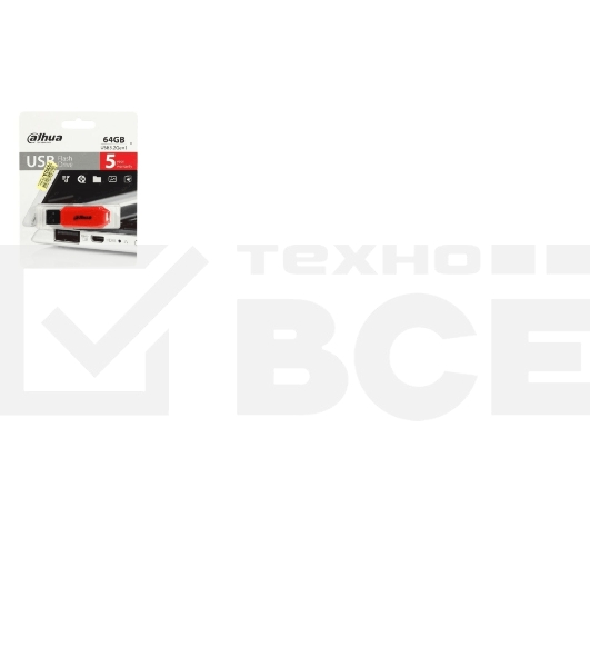 Флеш Диск Dahua U176 64Gb <DHI-USB-U176-31-64G>, USB3.1, пластиковая