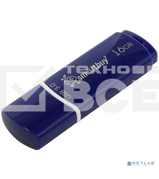 Флешка USB Smartbuy 3.0 Flash 16Gb,Crown Blue (SB16GbCRW-Bl)