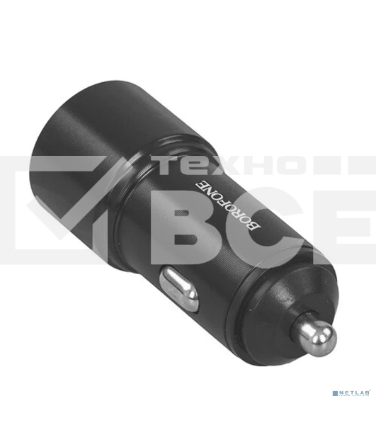 Автомобильное зарядное устройство BOROFONE BZ19B/Авто ЗУ/QC 3.0/2 USB/Выход: 36W/черный