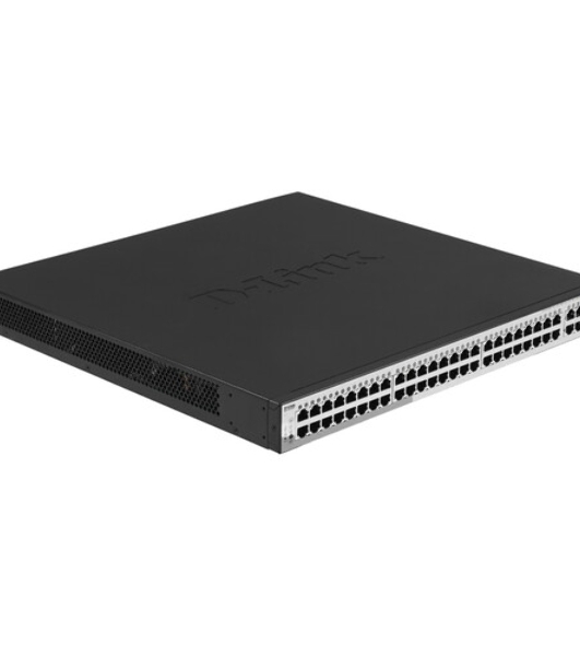 Коммутатор D-Link DGS-1210-52MPP/E2A, 48×1 Гбит/с + 4×1 Гбит/с SFP, настраиваемый