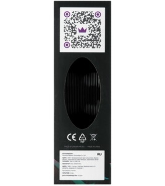 Филамент Crown Micro CM-FILPETG016B PETG 1.75 1кг черный