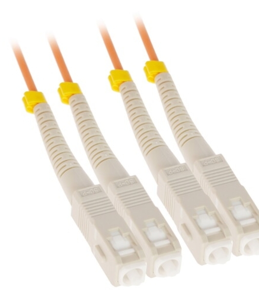 Патч-корд Hyperline волоконно-оптический (шнур) MM 50/125, LC-LC, duplex, LSZH, 10 м FC-D2-50-LC/PR-LC/PR-H-10M-LSZH-OR (FC-50-LC-LC-PC-10M)