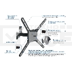 Кронштейн для телевизора Kromax ATLANTIS-15 темно-серый 22