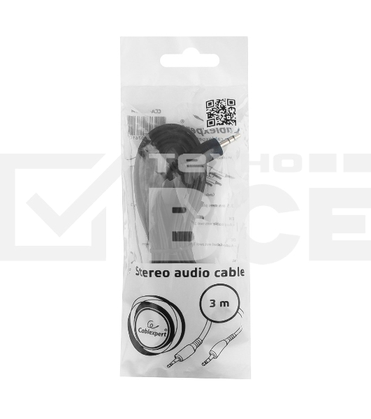 Кабель аудио Cablexpert CCA-404-3M, Jack3.5 - Jack3.5, 3м
