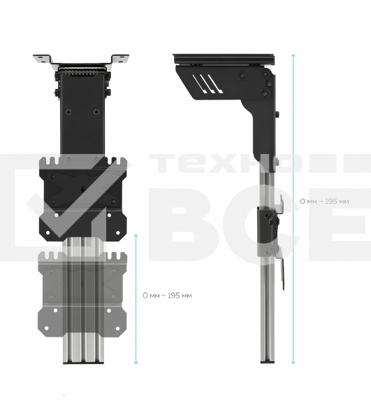 Потолочный кронштейн ONKRON CR1S для телевизора 10”- 40