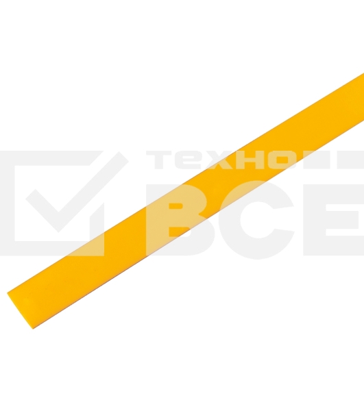 Термоусадочная трубка 60/30 мм, желтая, упаковка 10 шт. по 1 м PROconnect