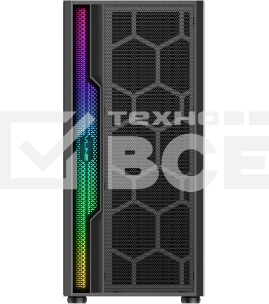 Корпус AeroCool / Formula V-LINE 2052 черный без БП ATX 2xUSB2.0 1xUSB3.0 audio bott PSU