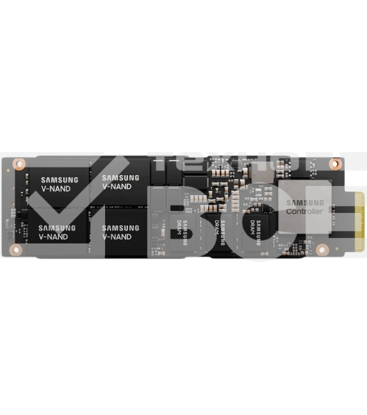 Накопитель SSD Samsung PM9A3, 3.84TB, M.2 22110, PCIe 4.0 x4, NVMe, R/W 5500/2000