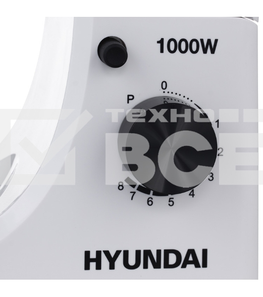 Миксер планетарный Hyundai HYM-S4451 1000Вт белый/черный