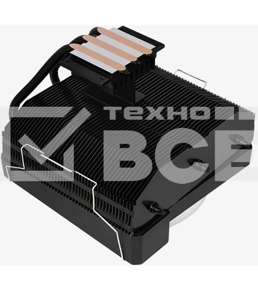 Кулер для процессора AeroCool/Formula Cylon 3H черный, 120 мм, алюминий, 1800 об/мин, 24.3 дБ, 4 pin, 125 Вт, 98 мм