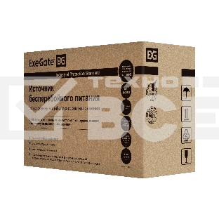 Источник бесперебойного питания ExeGate SpecialPro UNB-1200.LED.AVR.C13.RJ <1200VA/750W, LED, AVR, 6*IEC-C13, RJ45/11, Black>