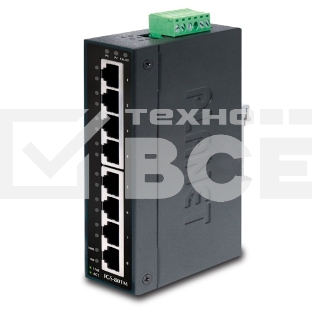 Коммутатор PLANET IP30 Slim type 8-Port Industrial Manageable Gigabit Ethernet Switch (-40 to 75 degree C)