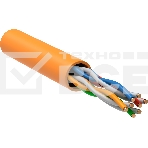 Кабель связи витая пара ITK U/UTP, кат.5E 4x2х24AWG solid, LSZH, 305м, оранжевый ITK Кабель связи витая пара U/UTP, кат.5E 4x2х24AWG solid, LSZH, 305м, оранжевый, фото 1