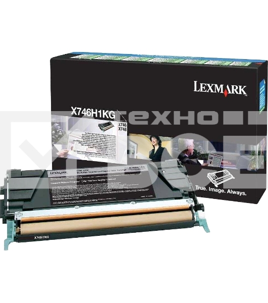 Картридж лазерный LEXMARK черный для Lexmark X746de\nLexmark X748de\nLexmark X748dte 12к