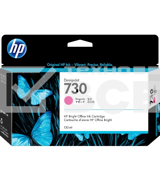 Картридж струйный HP 730 пурпурный для HP DesignJet T1700, 130 мл