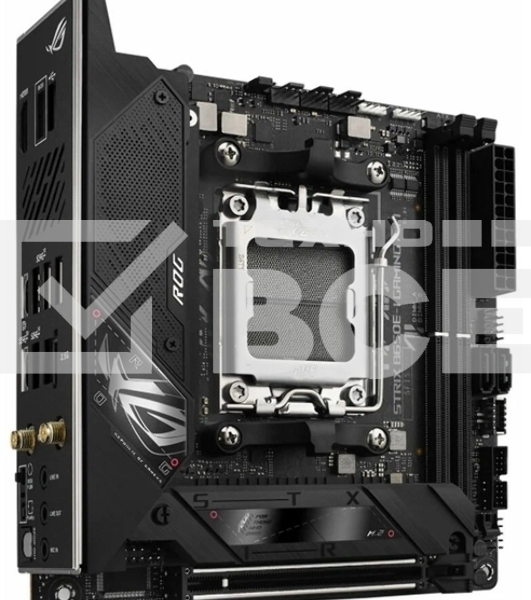 Материнская плата ASUS ROG STRIX B650E-I GAMING WIFI, AM5, AMD B650, 2xDDR5, 2xSATA, 2xM.2, 1xPCIe 5.0 x16, 1xHDMI, 1x 2.5Gb LAN, 4xUSB-A 3.2 Gen 2, 1xUSB-A 3.2 Gen 1, 1xUSB-C 3.2 Gen 2x2, 3x3.5 мм, 7.1, Mini-ITX