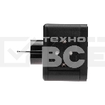 Двойник электрический Куб 16А с заземлением + 2хUSB-A 2,4А + USB Type-C 3А с ночной подсветкой, черный Rexant, фото3
