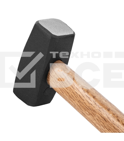 Кувалда Sparta 2000 г, кованая головка, деревянная двухцветная рукоятка