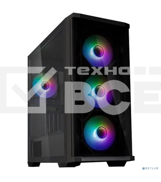 Компьютерный корпус ZALMAN Z10 DUO, ATX, BLACK, WINDOW, 2x3.5