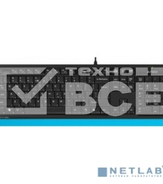 Клавиатура + мышь A4Tech Fstyler F1010 клав:черный/синий мышь:черный/синий USB Multimedia