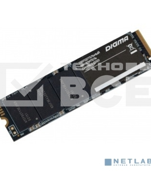 Накопитель SSD Digma Run S9, 512Gb, SATA III, M.2 2280, R/W 520/475