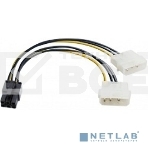 Переходник питания PCI-Express 6pin (от 2х разъемов Molex (IDE) блока питания), 15см Exegate EX138937RUS, фото2