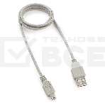 Кабель USB2.0 Cablexpert CC-USB2-AM5P-3-N, AM/MiniUSB, медь, экран, Pro, 0.9м серый, пакет, фото3