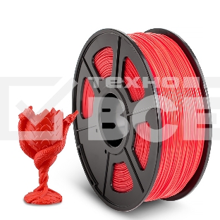 Филамент NVPRINT ABS Red для 3D печати диаметр 1.75мм  длина 330 метров  масса 1 кг