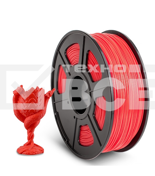 Филамент NVPRINT ABS Red для 3D печати диаметр 1.75мм  длина 330 метров  масса 1 кг